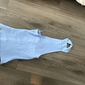 Aritzia Light Blue Tank Top with Choker